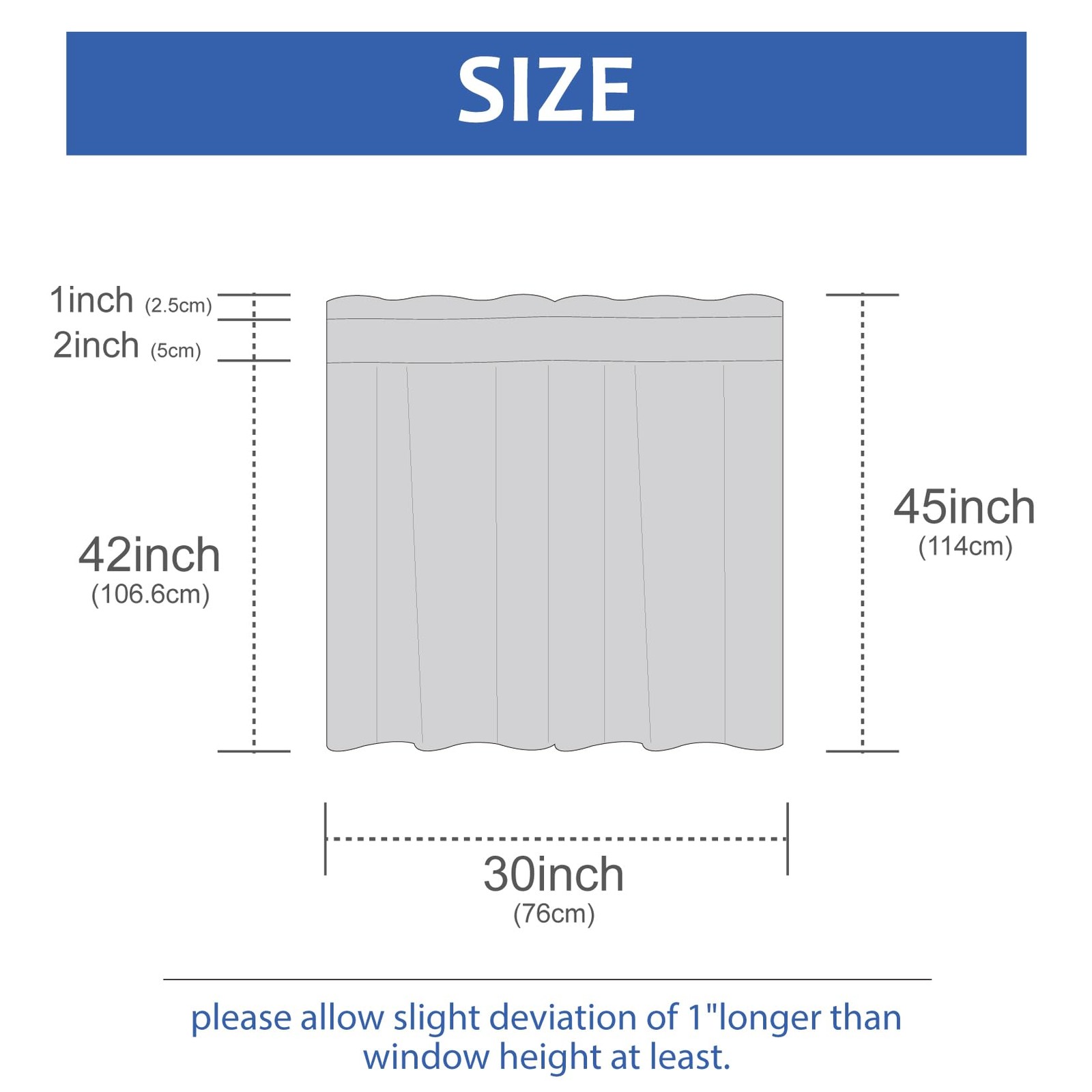 White Stripe Waffle Bathroom Window Curtains,30 W x 45 L Inch