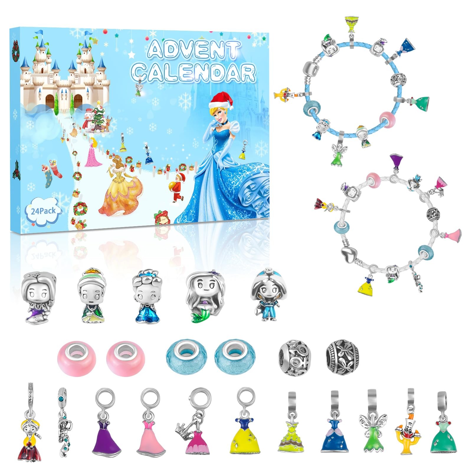 Princess Advent Calendar 2026 Teen Girls, 24 Days of Christmas Countdown Cale