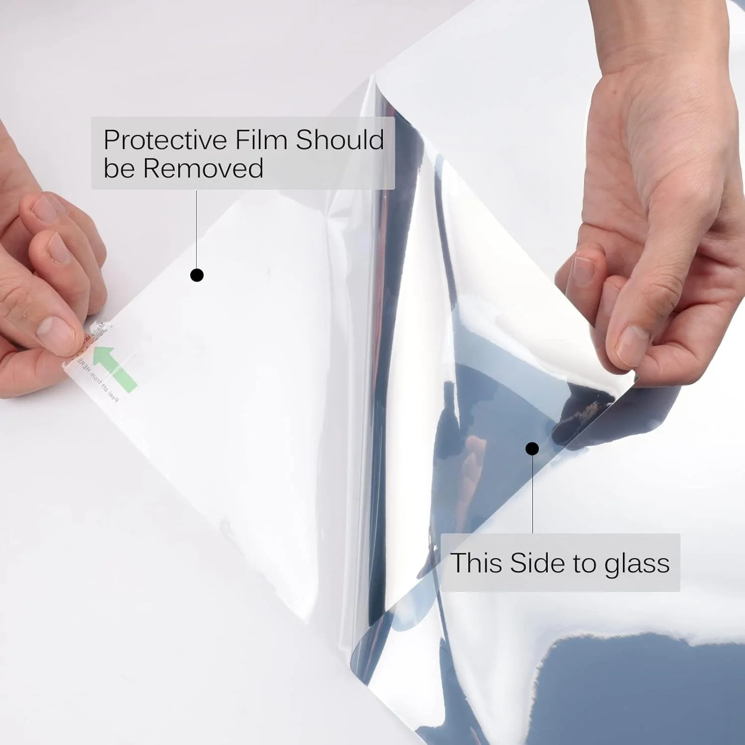 KESPEN Window Privacy Film One Way Daytime Privacy Static Cling Sun Blocking Ant