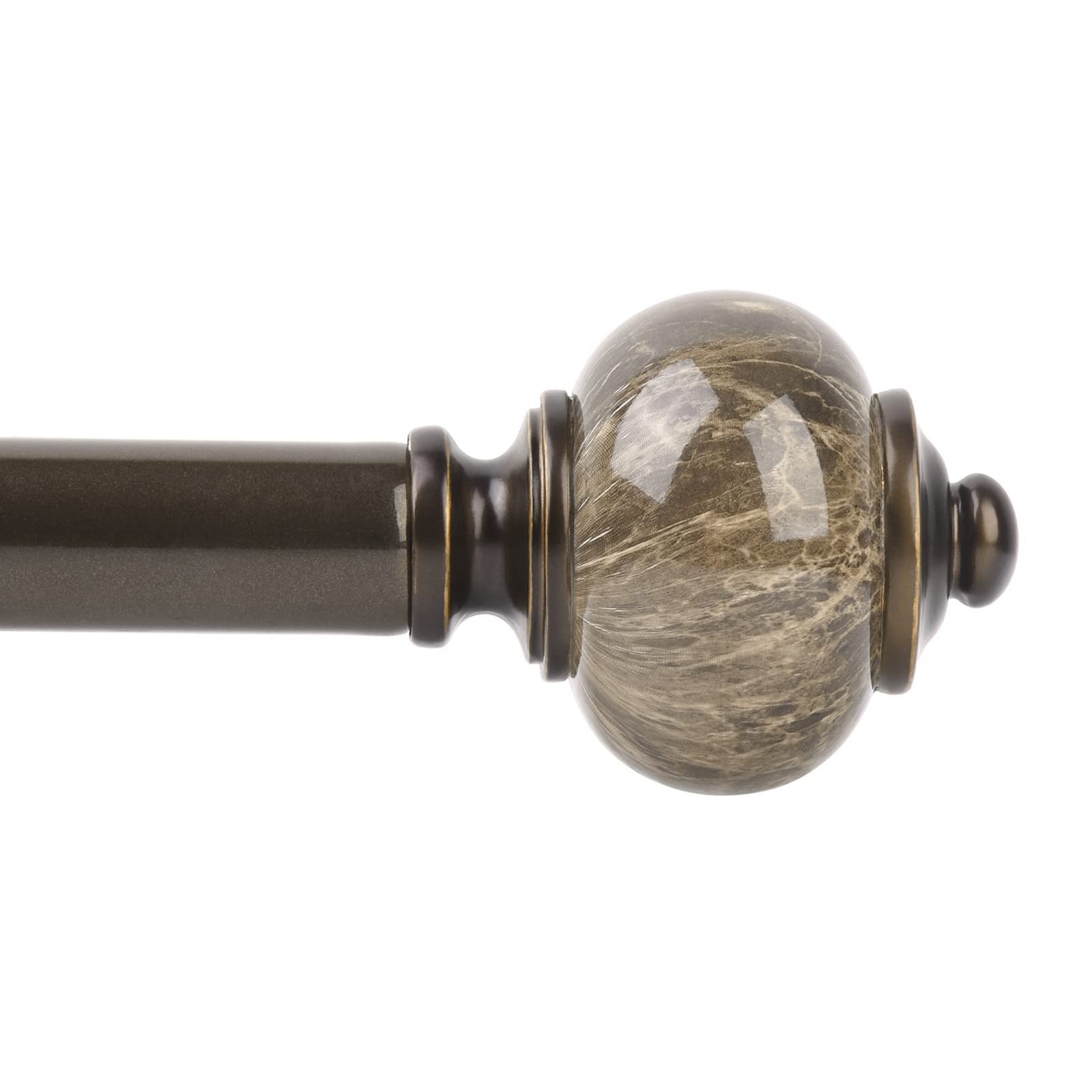 1 Inch Curtain Rods 32 to 58 Inches (2.6-4.8ft), Antique Bronze Single Curtai…