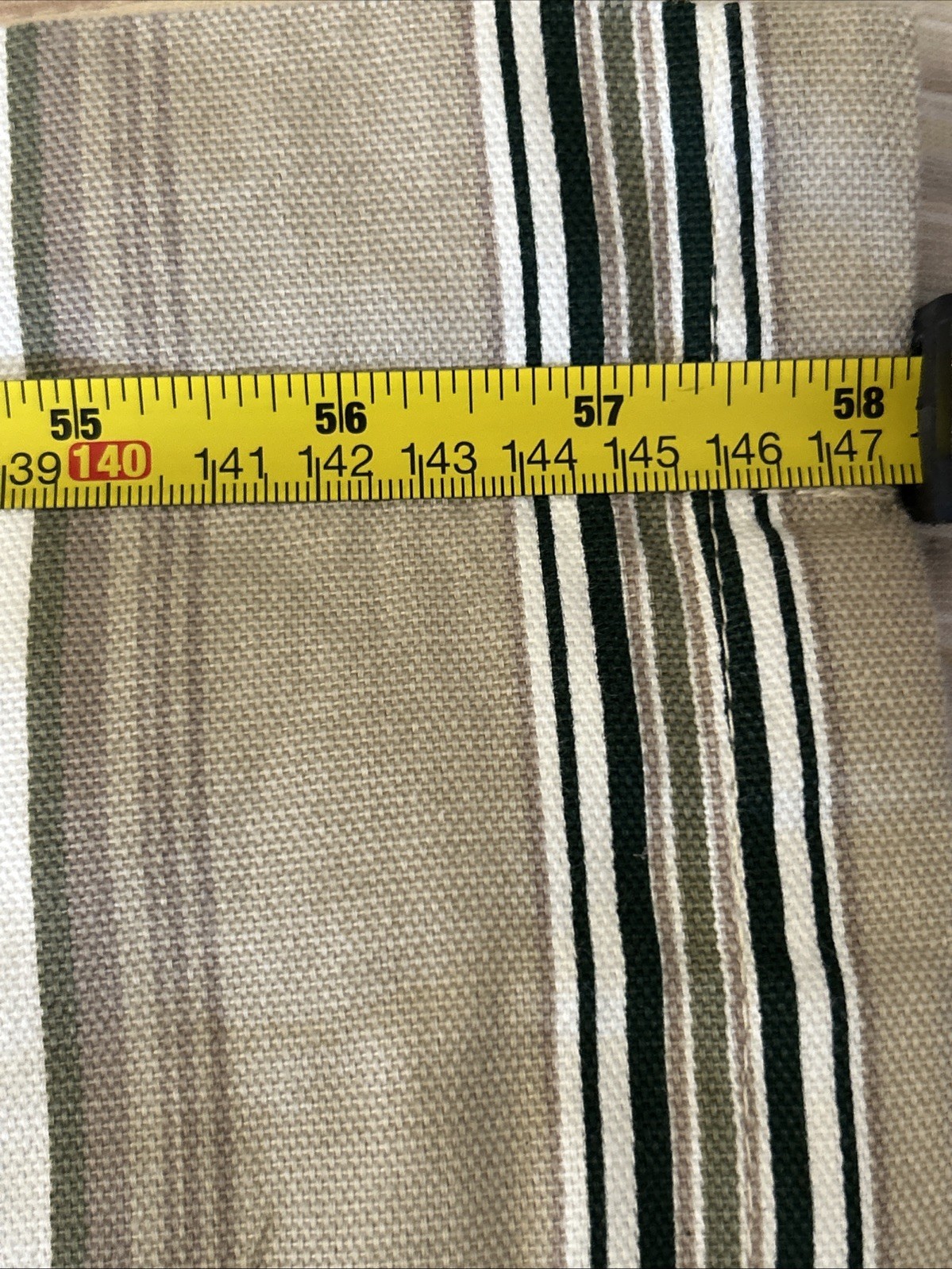 (3) JC Penney Home Collection Valences Beige/Green/Black/White 58 in
