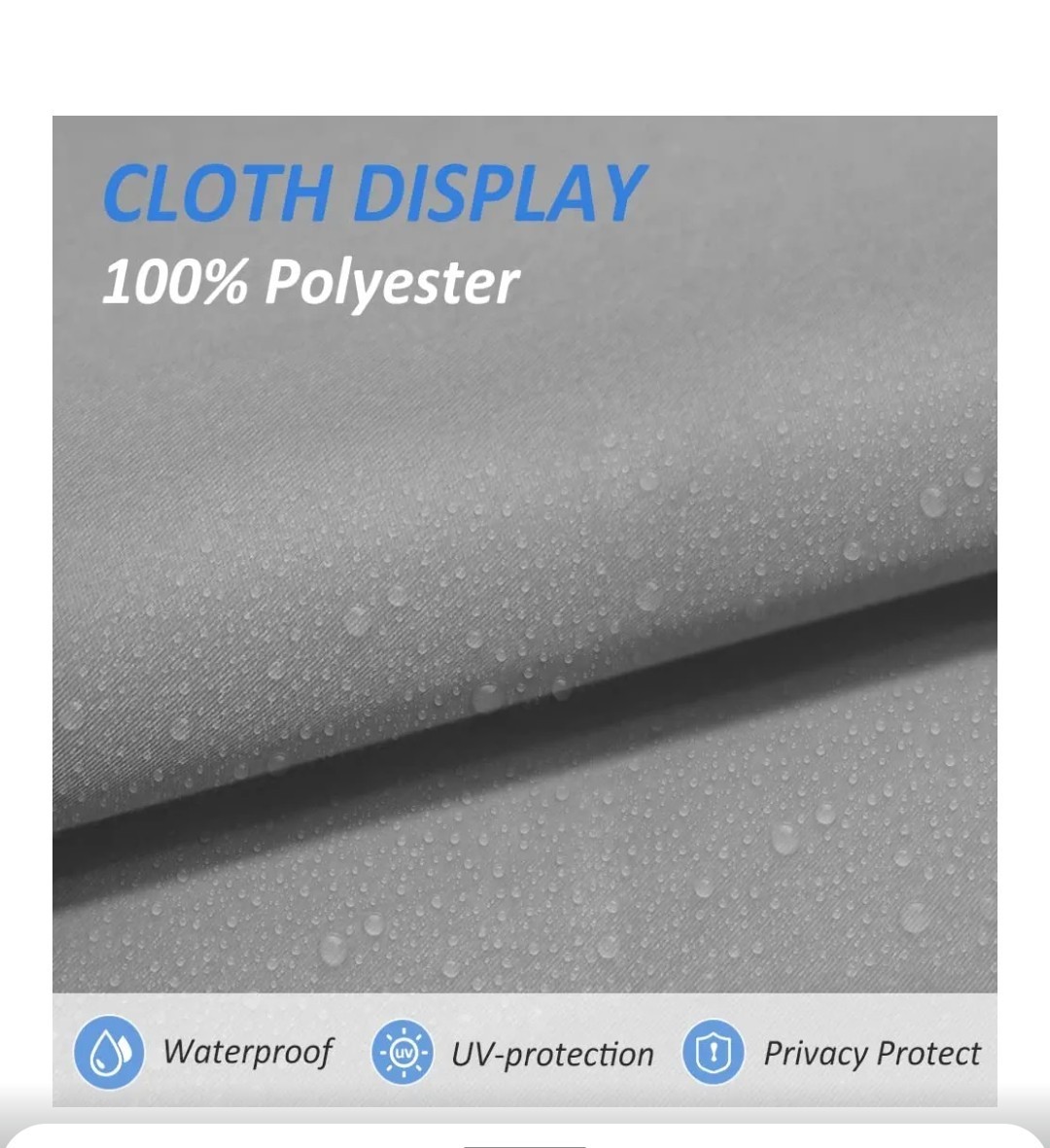 Luckup 100% Blackout Shade 36 w x79 L Grey
