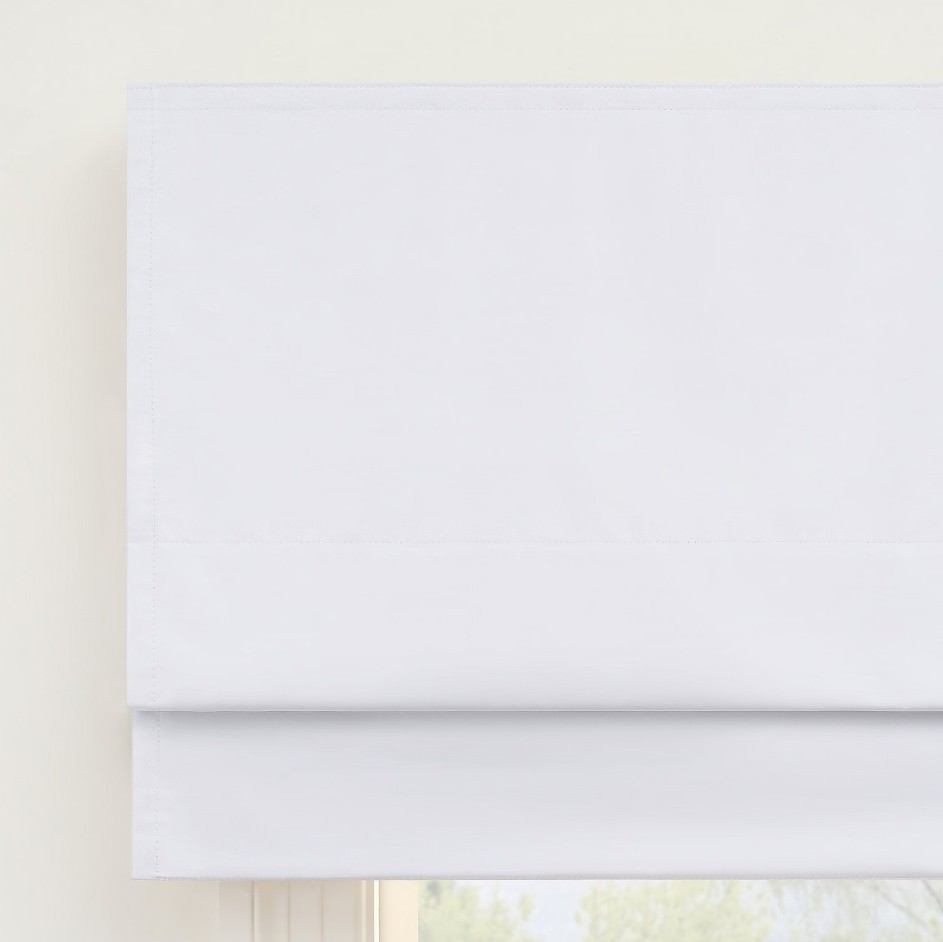Faux Silk Blackout Cordless Roman Shade – Multiple Sizes and Colors
