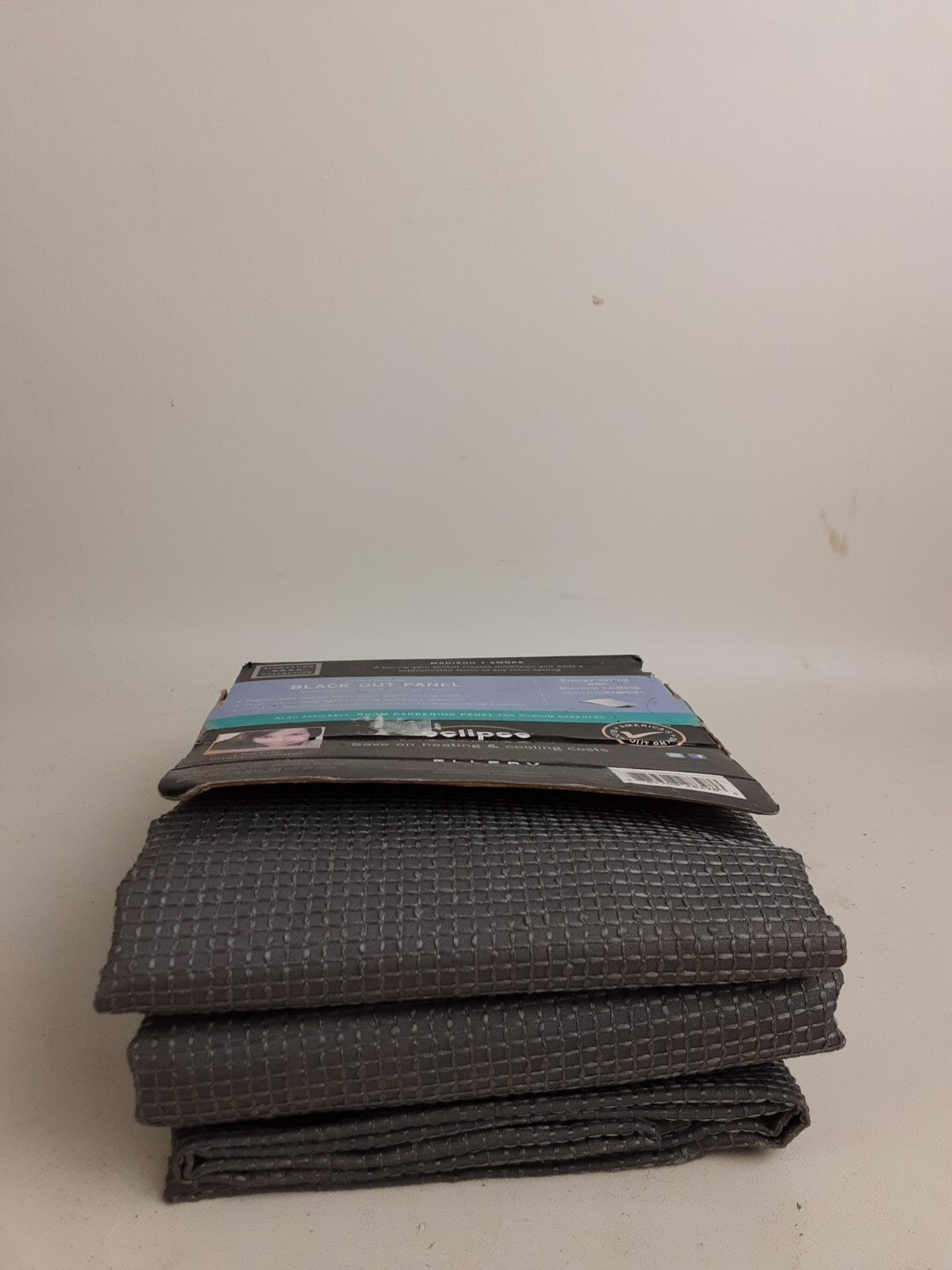 Eclipse Blackout Grommet Curtain 42 in x 84 long 1 Panel Madison Smoke
