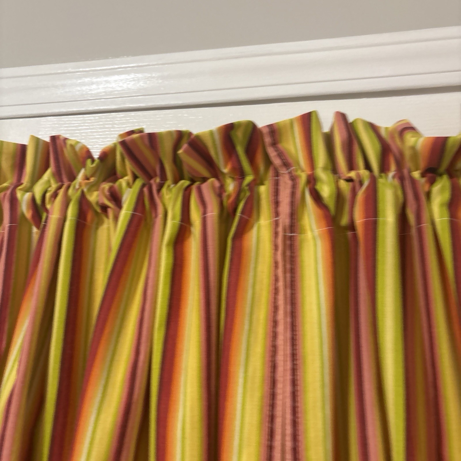 striped cafe curtains handmade new pack of 4 panels