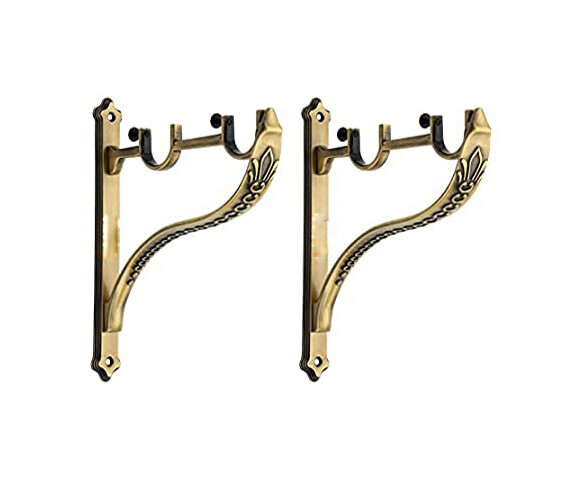 Antique Curtain Supports for Door and Window Curtain Brackets Holder for 1″ US