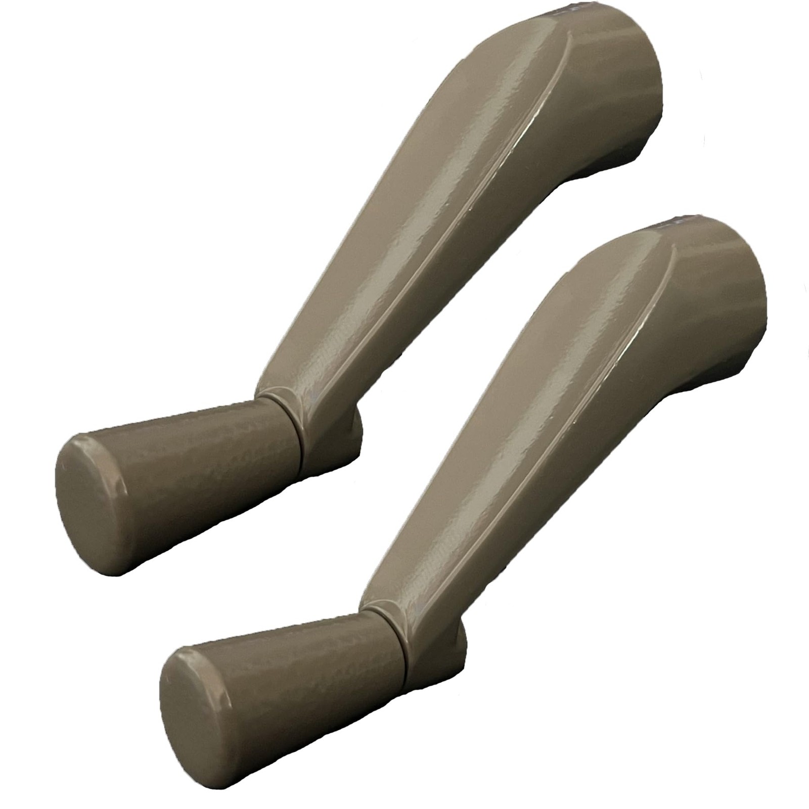 Pack of 2.Window Crank Handle Replacement,(Stone Color) Fit to [3/8 Inch