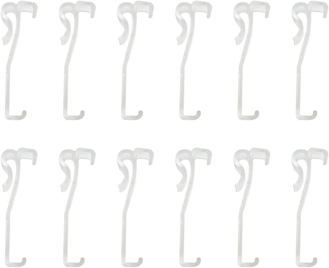 12 Pcs 2.5 Inch Valance Clips for Blinds, Hidden Blind Clips, Hidden Channel Val