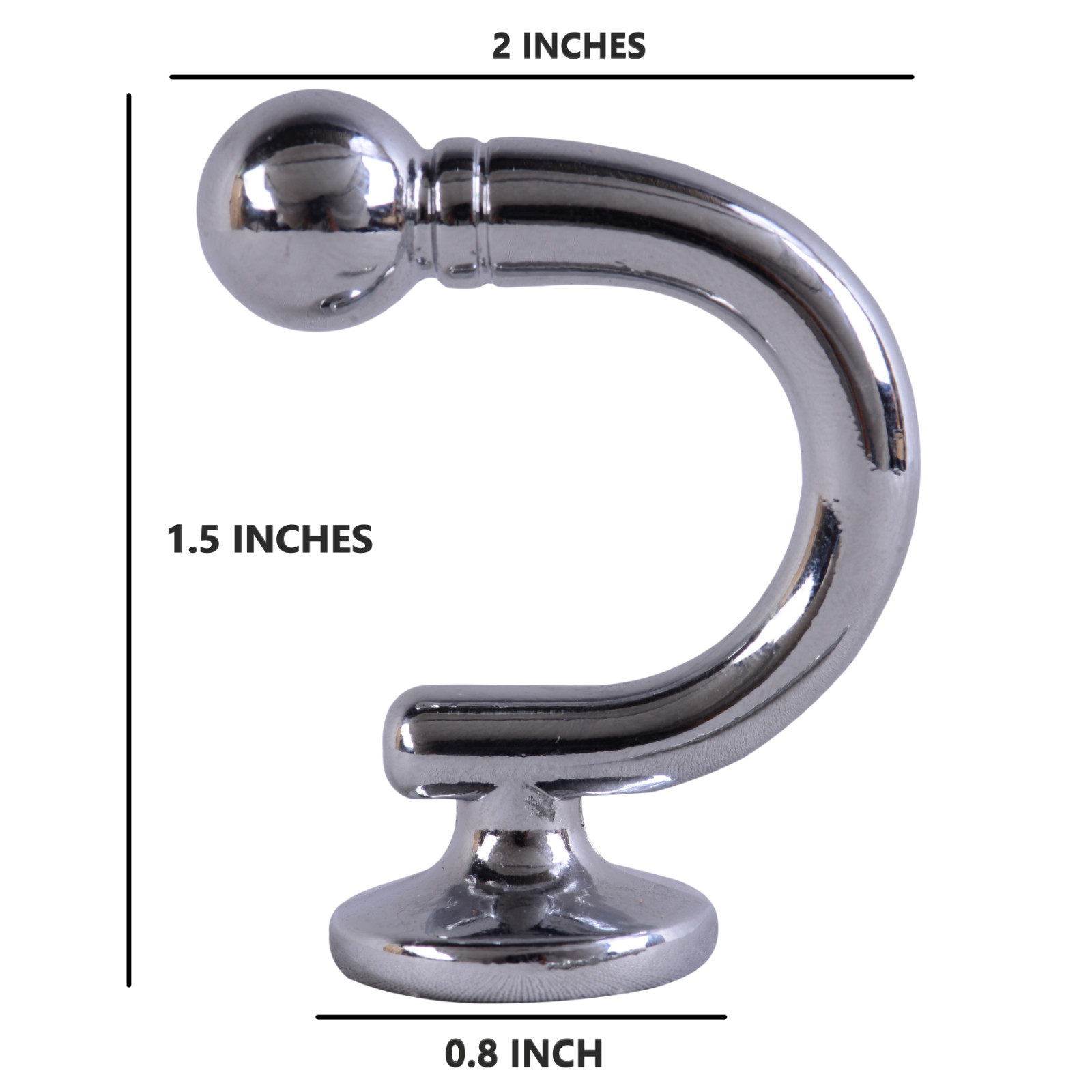 Ample Decor 2 pcs Tie Hook, Curtain Tieback Hooks, Metal Tie Backs for Curtain