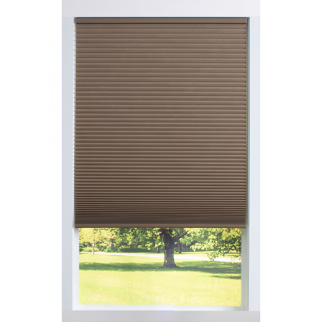 allen + roth 23-in x 64-in Linen Blackout Cordless Cellular Shade