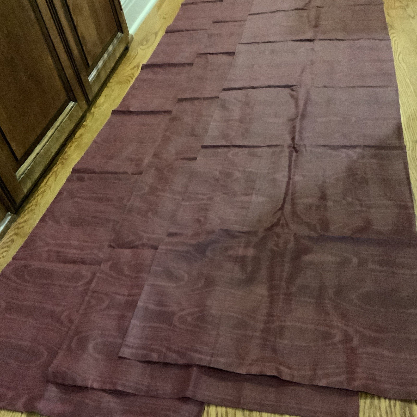 JCPenney Window Valances Burgundy Each 88 in Wide X 18 in Set Of 3