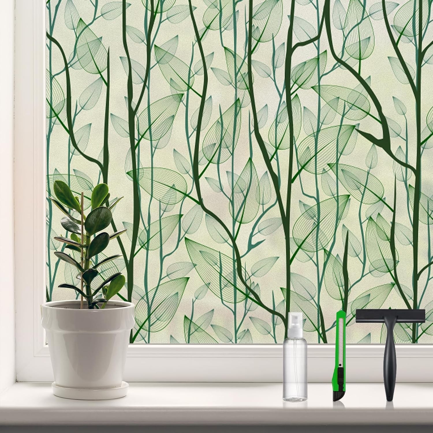 DKTIE Window 17.7'' x 78.7'' (with tools), Dark Green