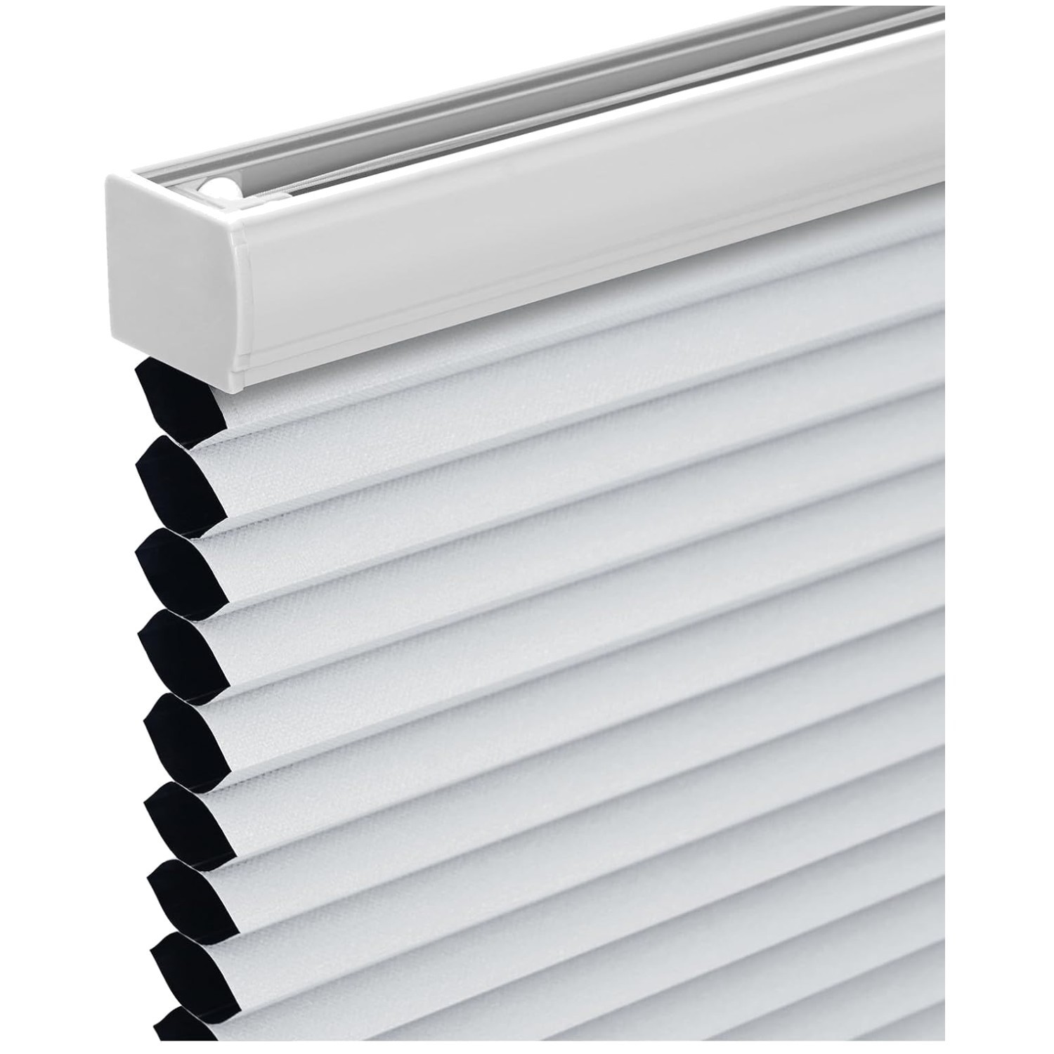 Pull Down Pleated Blinds for Windows, 24×50 White