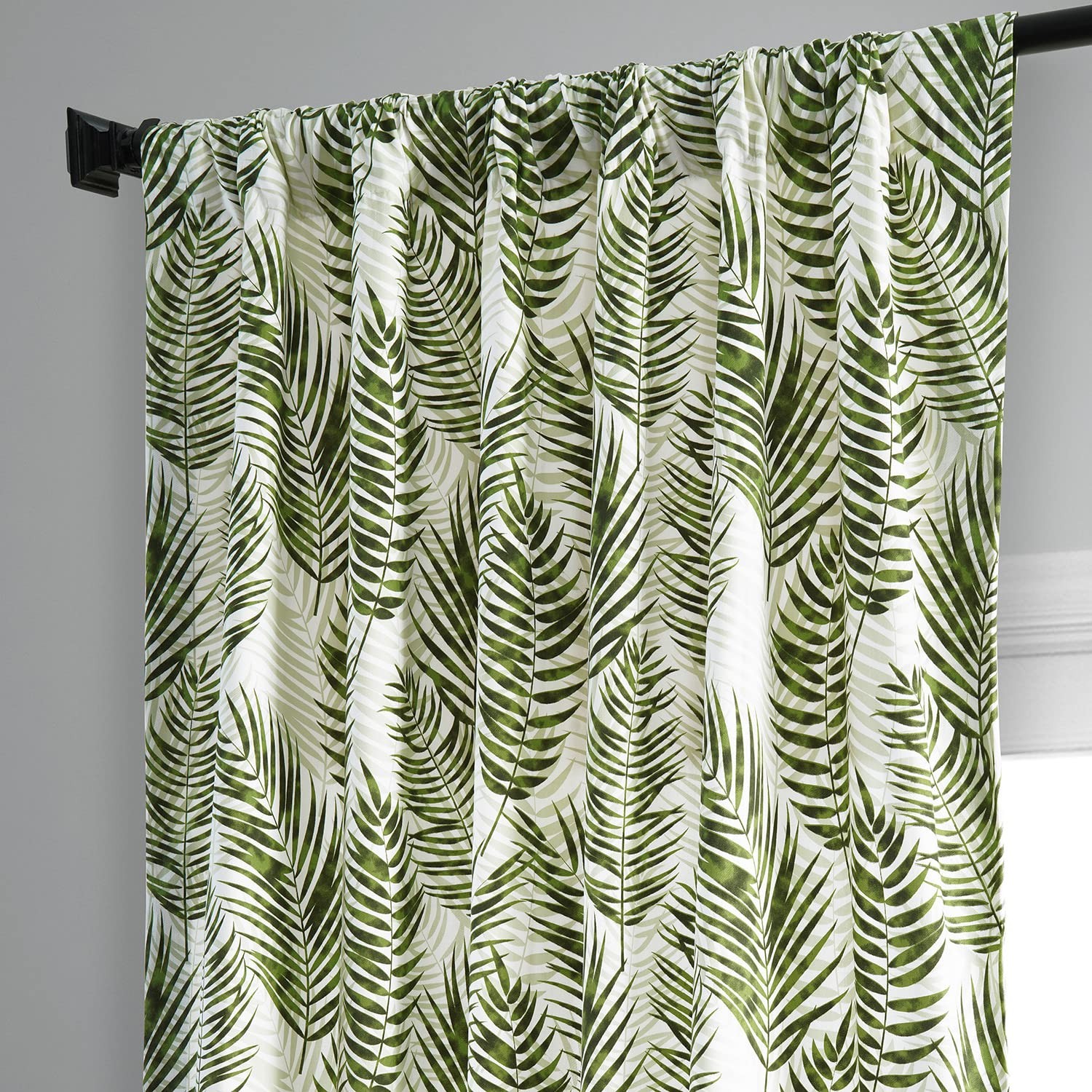Cotton Printed Luxury Floral Curtains 108 Inches Long (1 Panel) Room Darkenin…