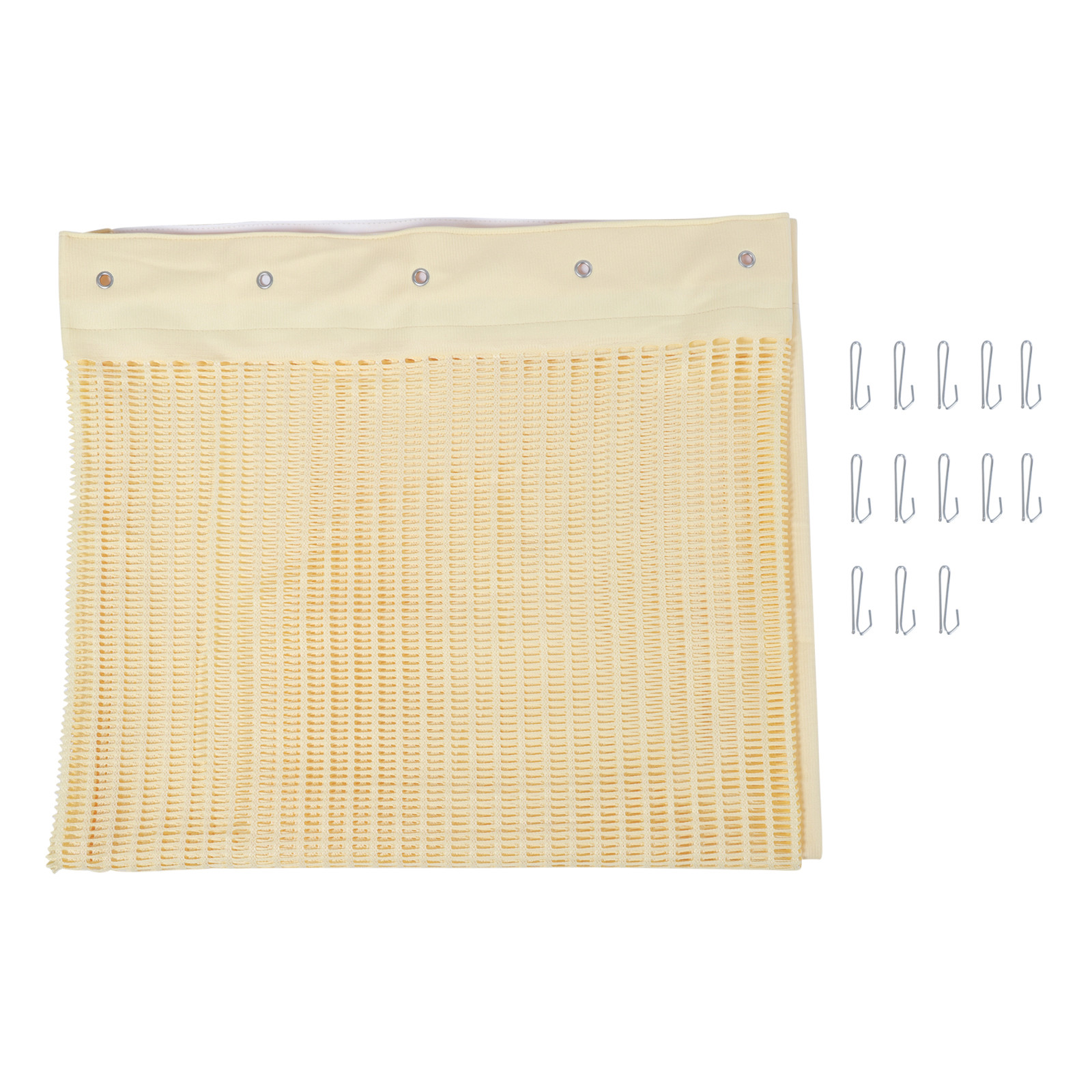 Room Divider Curtain Panel Privacy Screen Curtain Thermal Insulated W/ Mesh Top