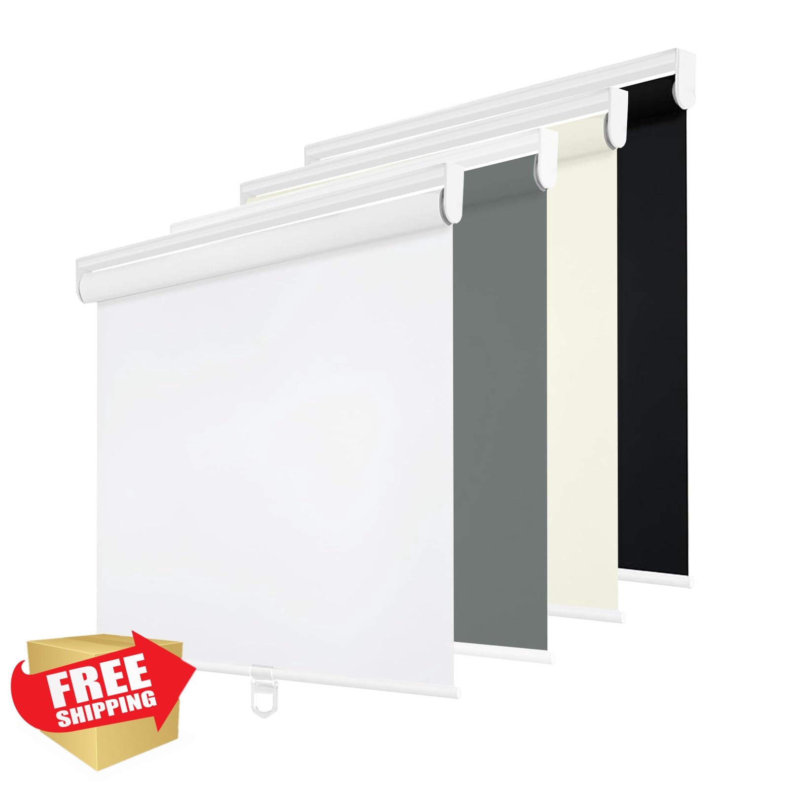 Changshade 25.5″x72″ Blackout Shade White