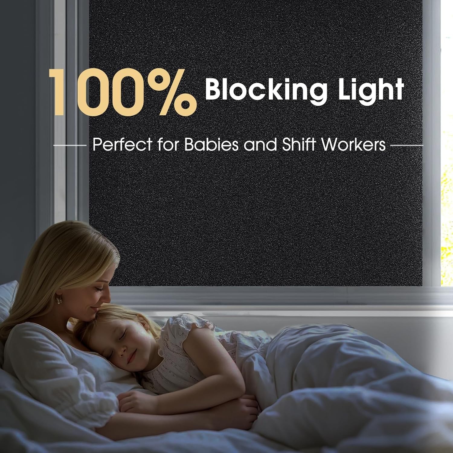Pitch-Black Privacy Window Tint – 100% Light Blocking, UV Resistant 11.8×78.7″