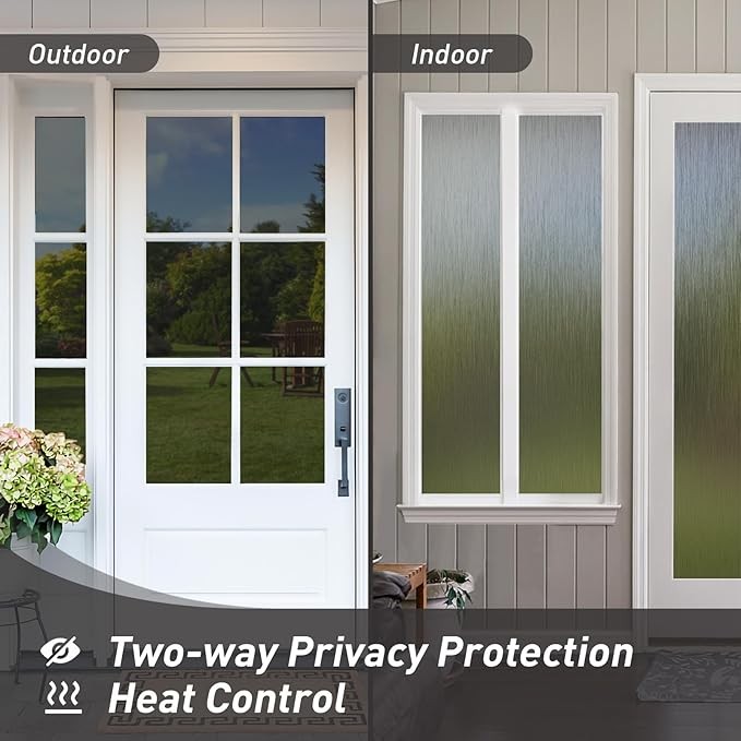 118.11” X17.73” Window Privacy Film Static Cling UV Blocking For Office Home