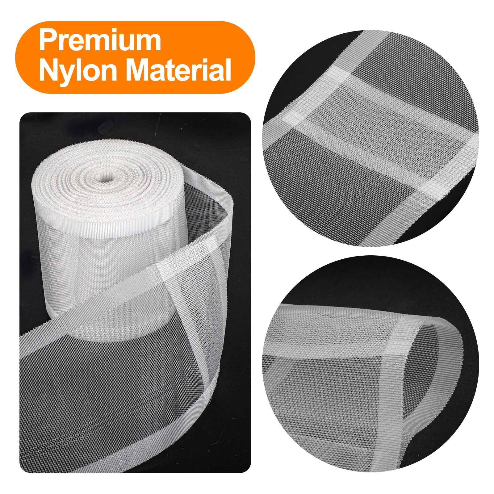 Curtain Pleat Tape White Nylon Drapery Header Tape DIY Curtains 13.12Yard Home