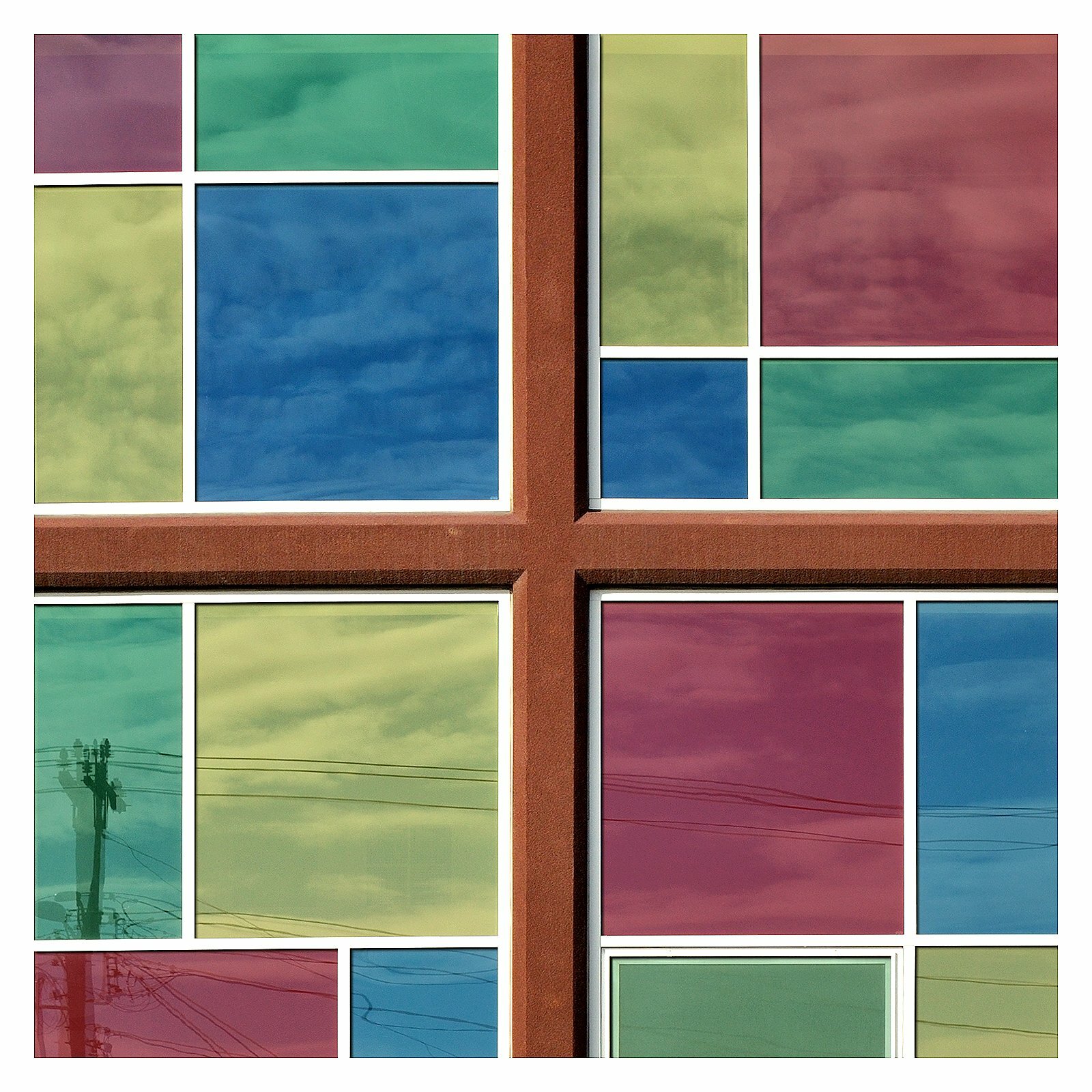 BDF CARD Window Film Transparent Color Red