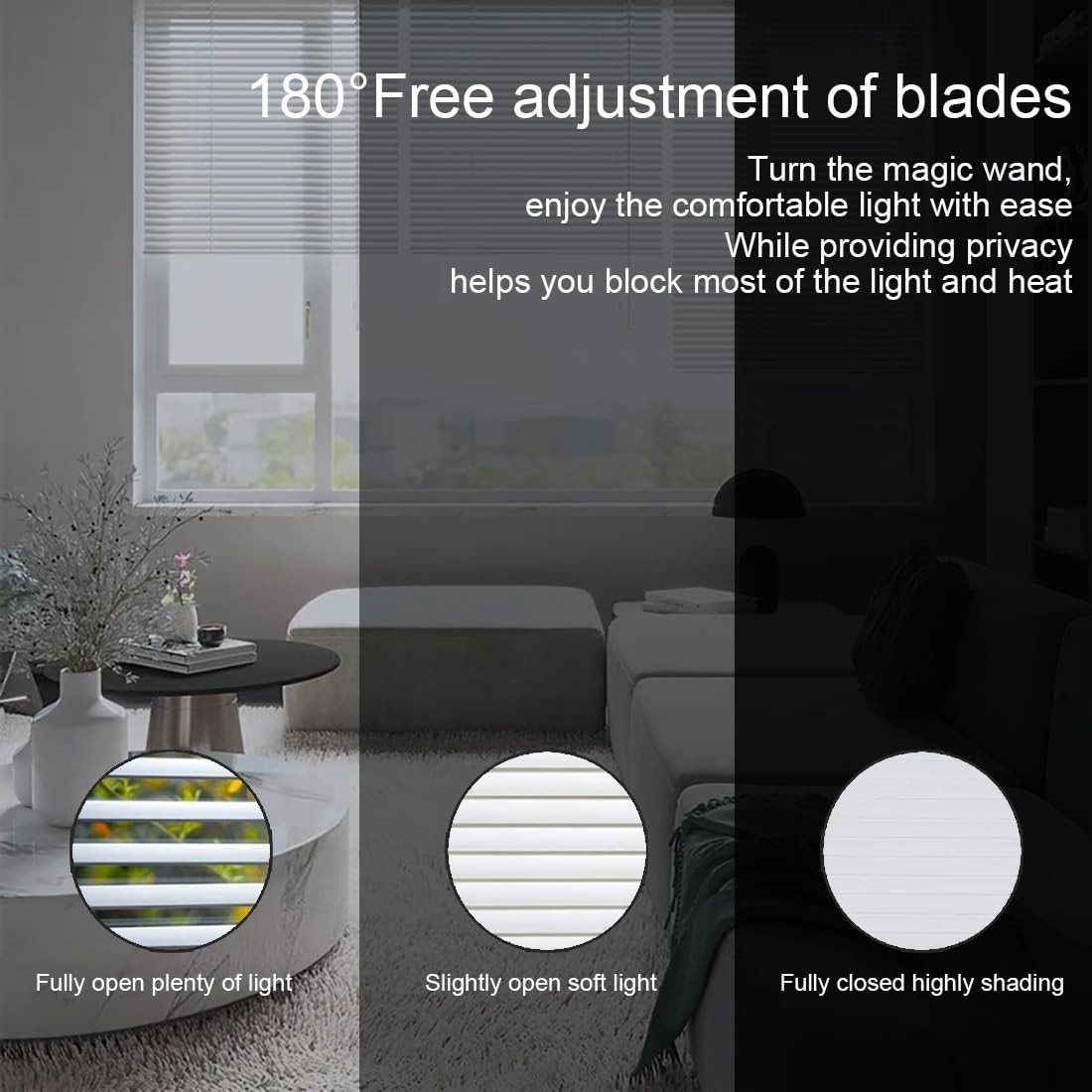 Mini Blinds Suitable for 36″ W x 64″ H Windows 1″ Aluminum Horizontal Venetia…