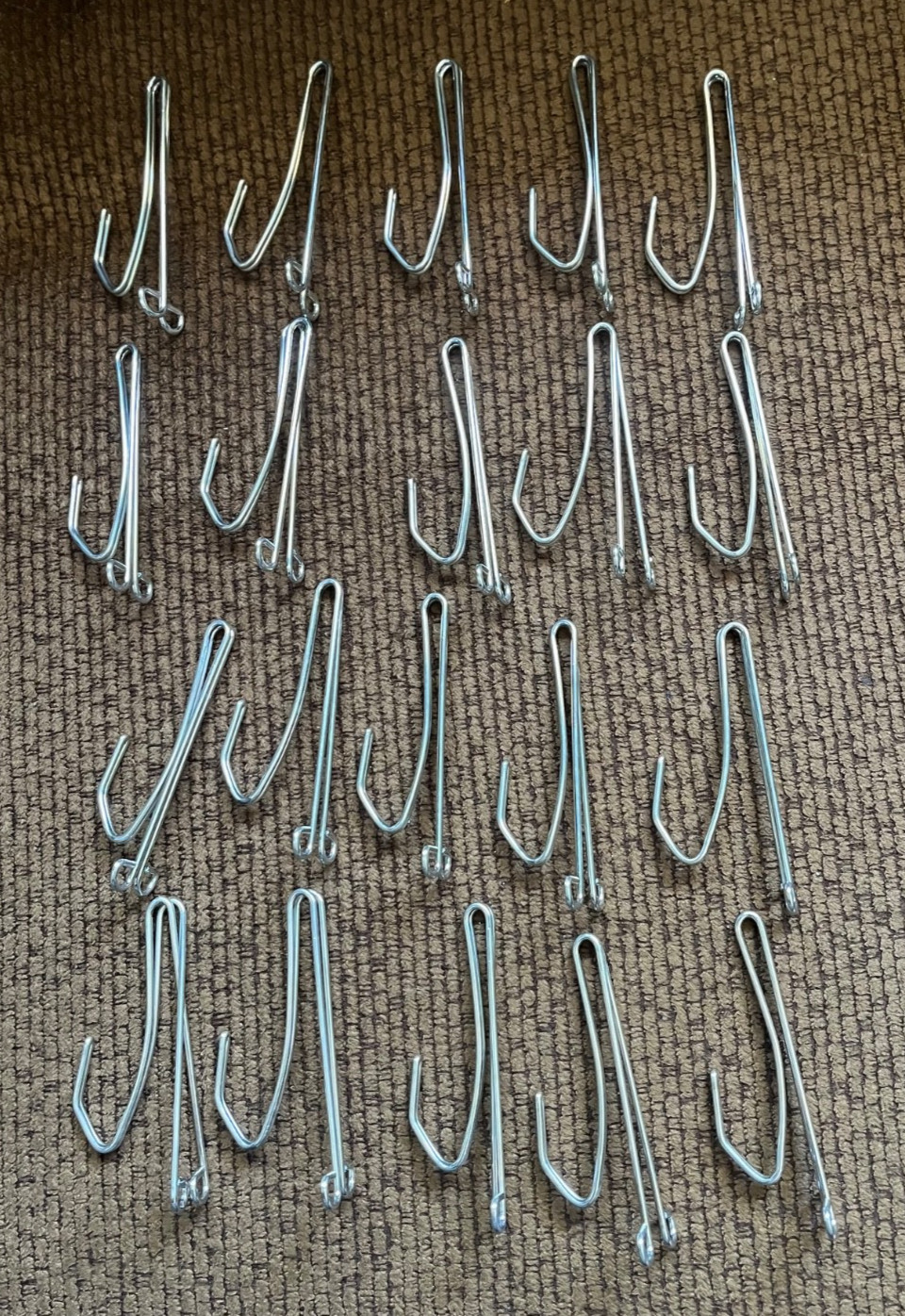 Vintage Drapery Hooks 3 Inch Lot of 20