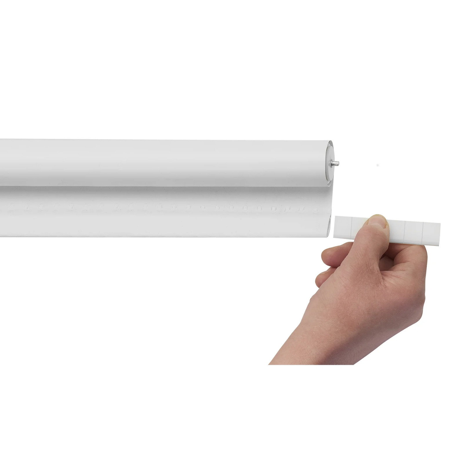 Achim Tear Down Cordless Vinyl Roller Shade 72″L x 37″W – White Room Darkening