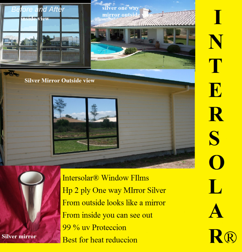 Intersolar® Polarizado papel ahumado plata silver oscuro mediano free shipping