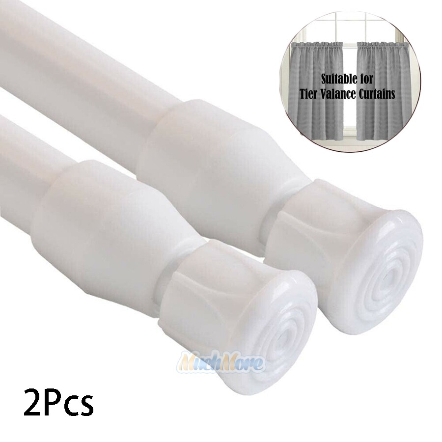 2/4/6Pack Curtain Tension Rods | 23 to 43 inches(Approx.) Spring Curtain Rod Set