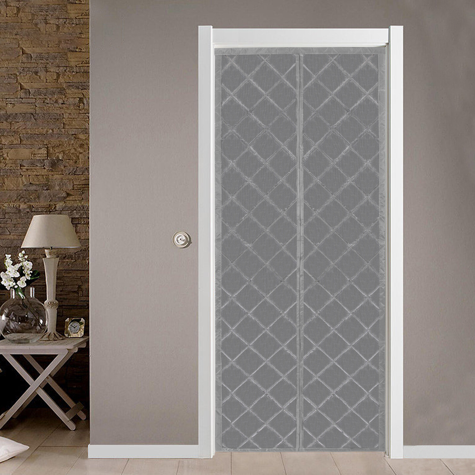34x82inch Magnetic Thermal Insulated Door Curtain Window Door Room Divider