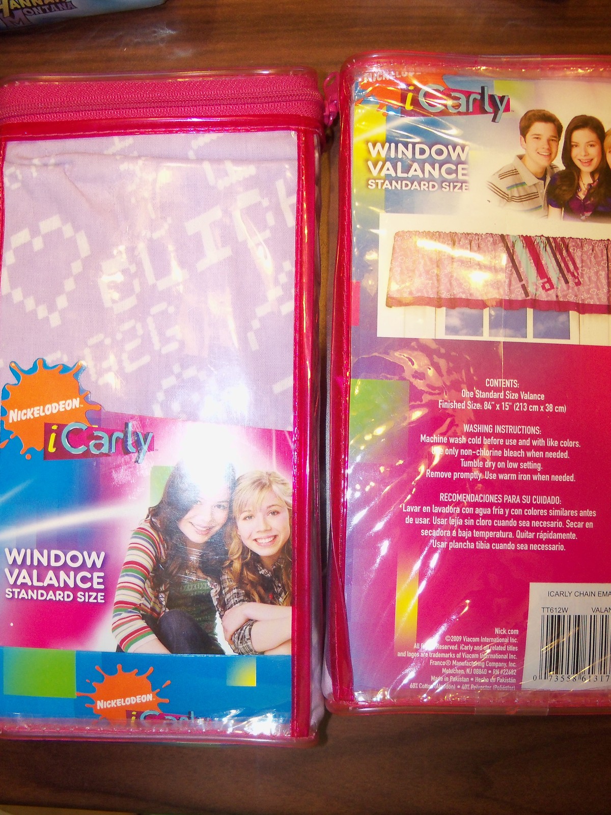 ICarly Nickelodeon ONE Standard Size Window Valance New In Package
