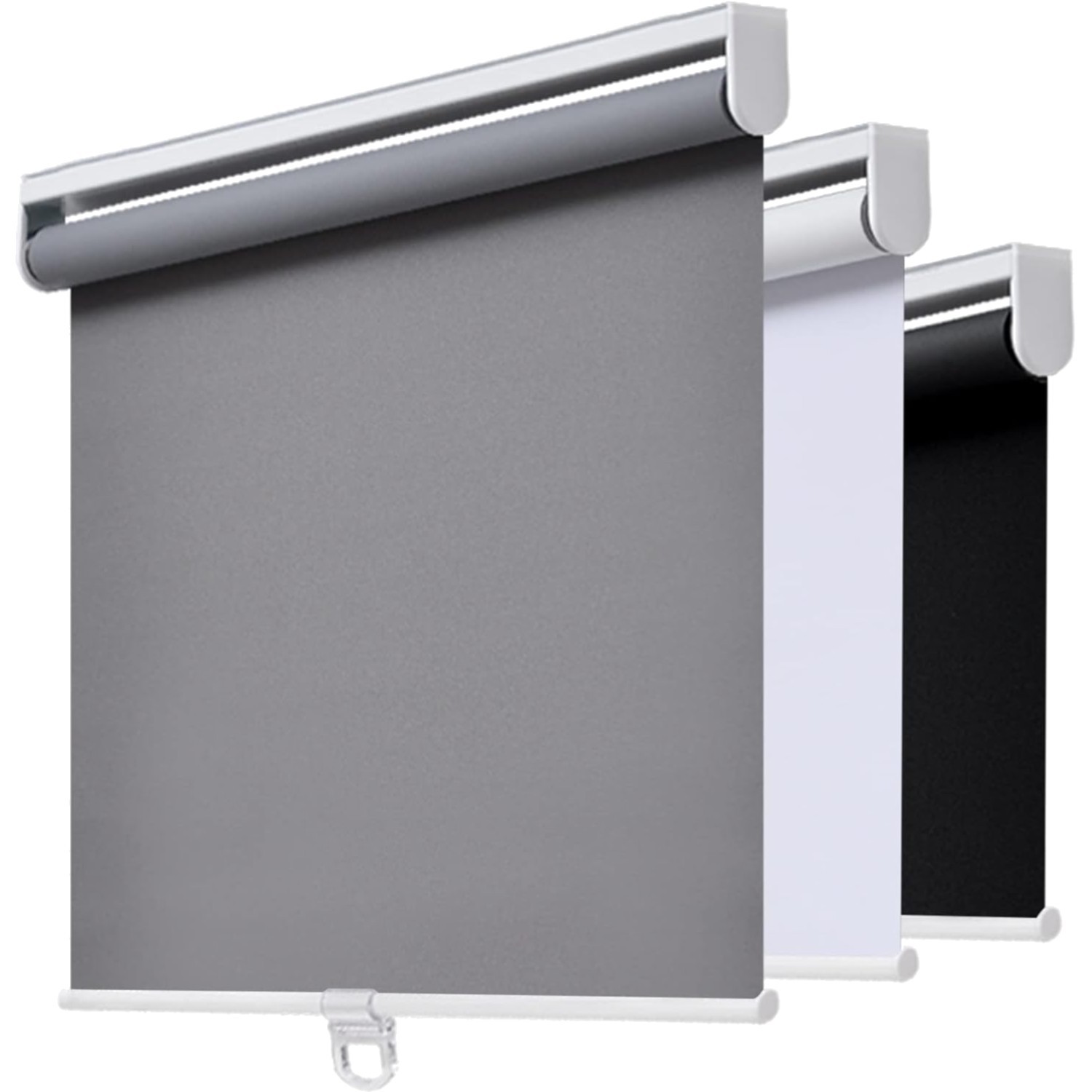 Cordless Blackout Roller Shades Window Coverings UV Block Room Darkening