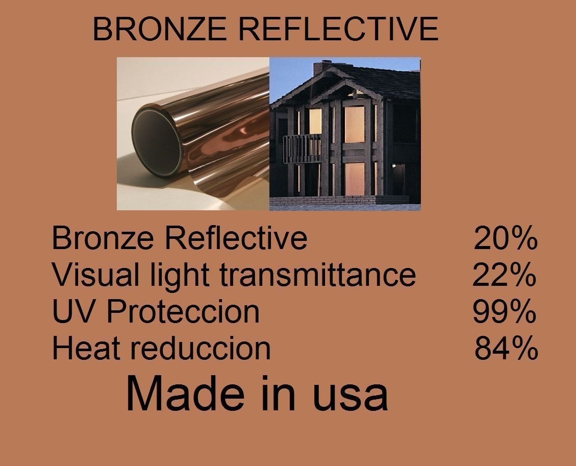Architectural Window Film Solar Bronze 20% Home Tint 36″ x 25 Feet USA interso
