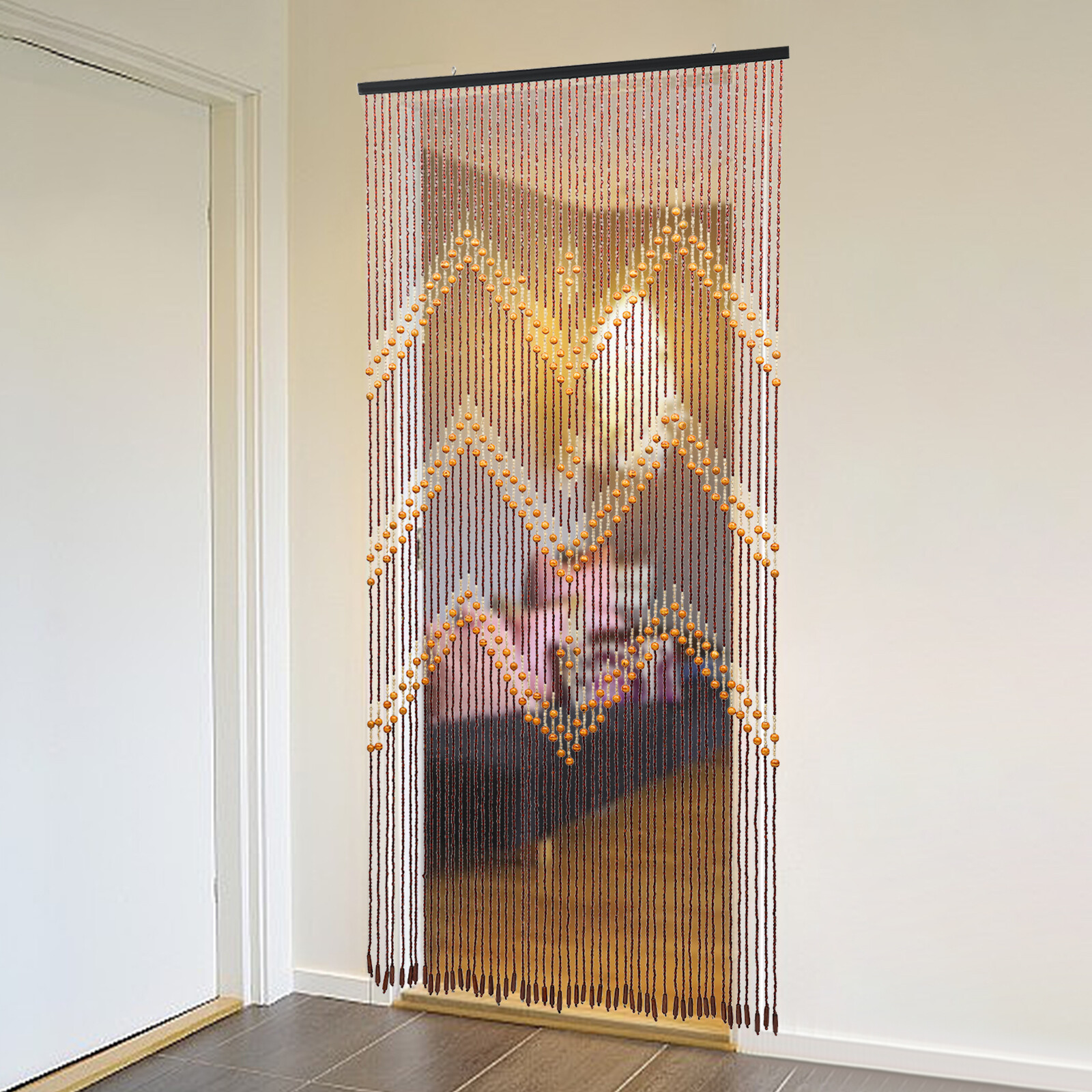 Natural Bamboo 52 Strands Handmade Curtain Beads Window Door Shoji Room Divider
