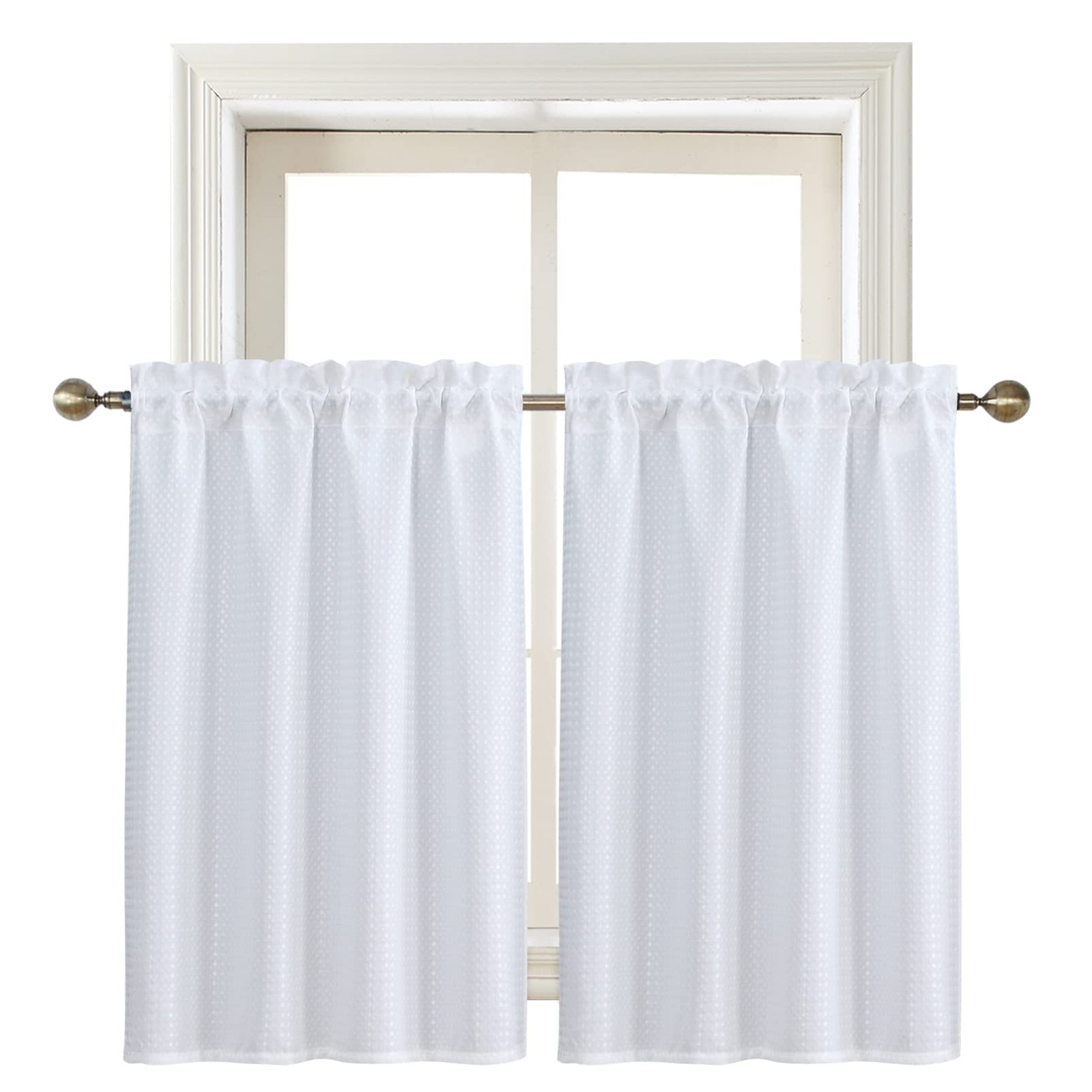 Home Queen White Water Resistant Bathroom 28″W x 45″L (Pack of 2),