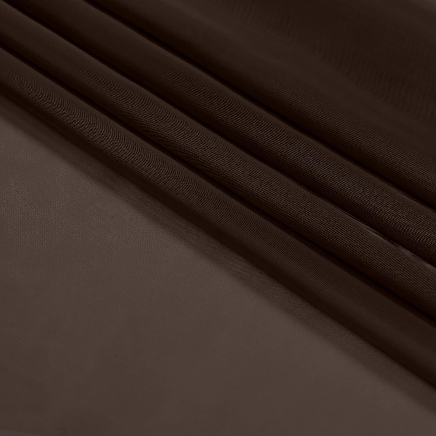 Lightweight 100% Polyester Chocolate Sheer Curtains – 2 Panels, 84″ Length