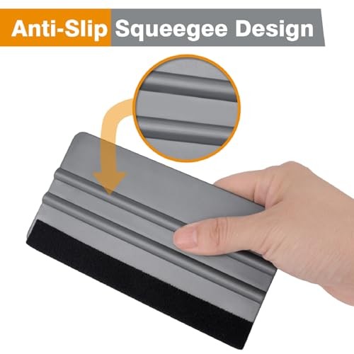 KESPEN Window Felt Squeegee, Vinyl Scraper for Window Privacy Film and Car