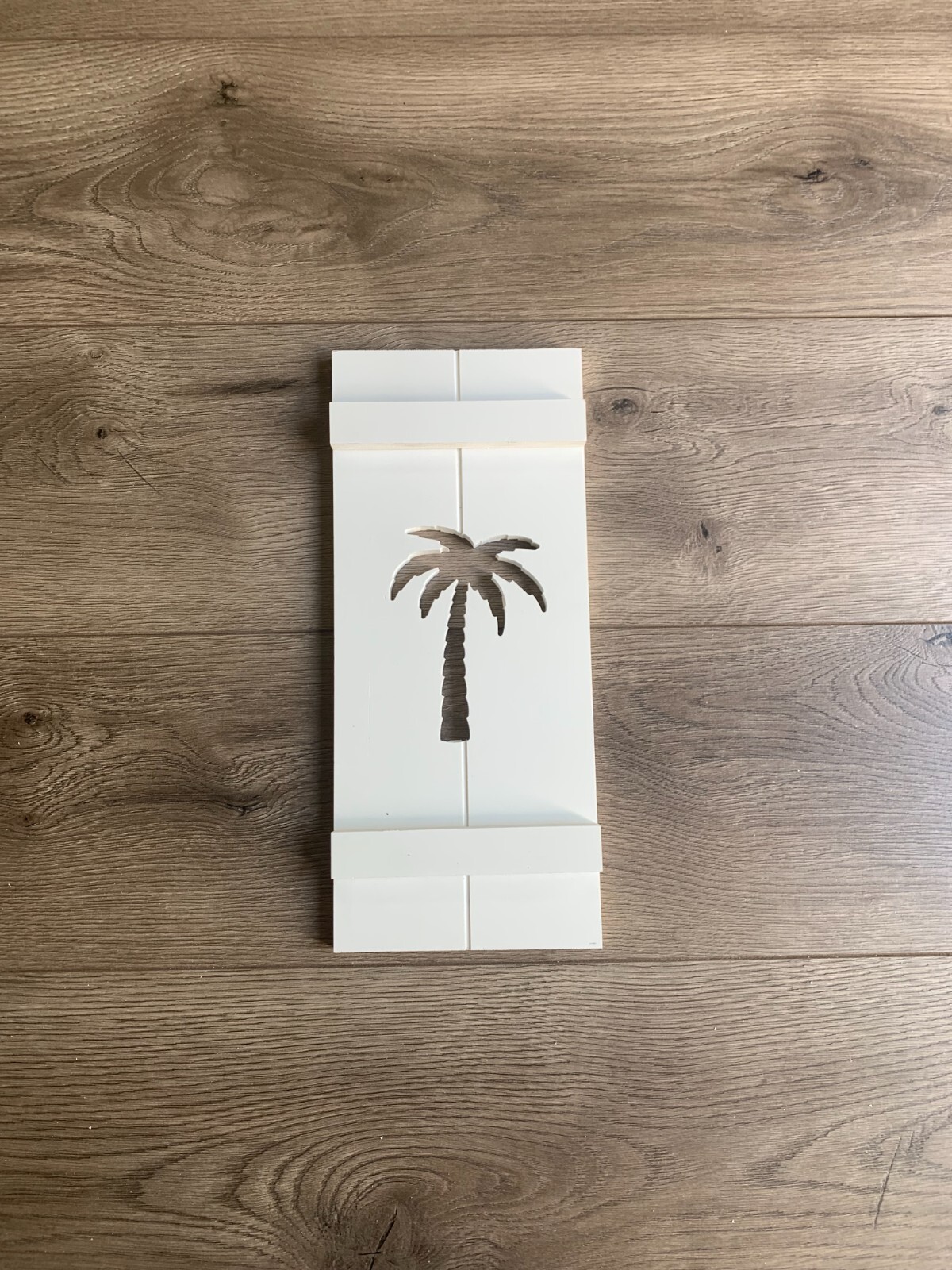 Beach House Shutter, PVC Exterior Shutter with palm tree, Sold Individually