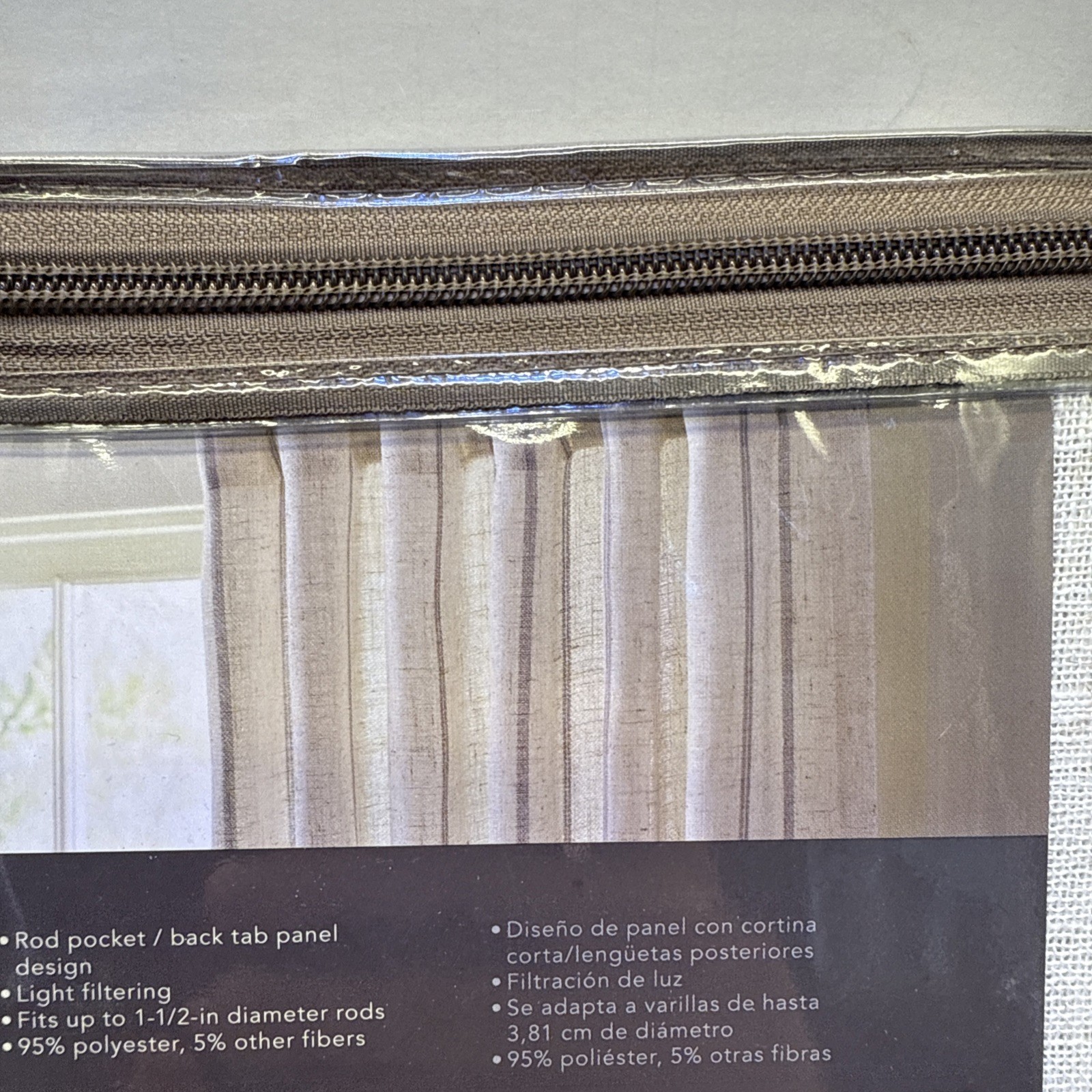 Allen + Roth Ryder 50″ x 84″ Rod Pocket Back Tab Panel Ryder 3728112 {B5}