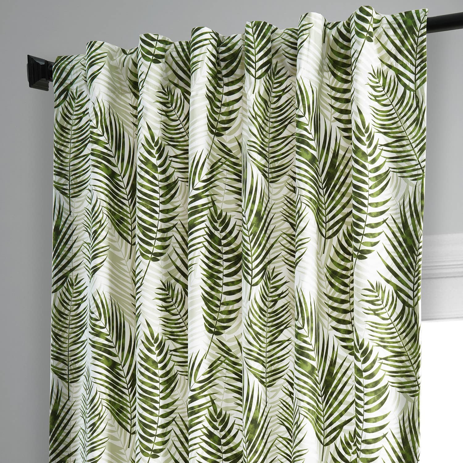 Cotton Printed Luxury Floral Curtains 108 Inches Long (1 Panel) Room Darkenin…