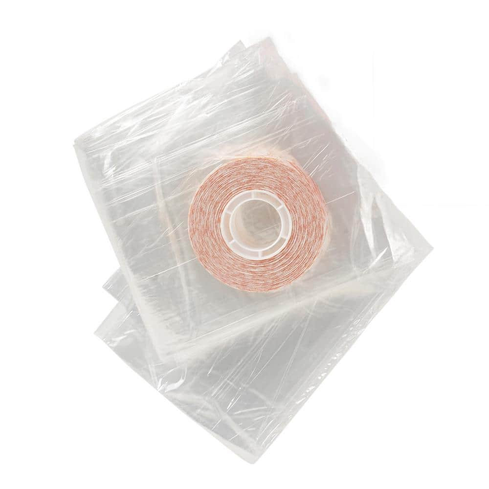 NEW Clear Plastic Patio Indoor Shrink Window Kit 84 In. X 110 In. Patio Doors