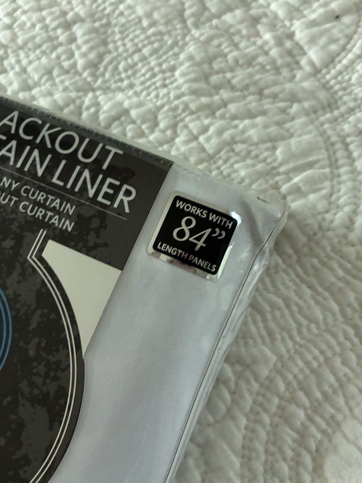 Blackout Insulating Curtain Liner Panel White 40x 80” Set Of 2 Single Panels
