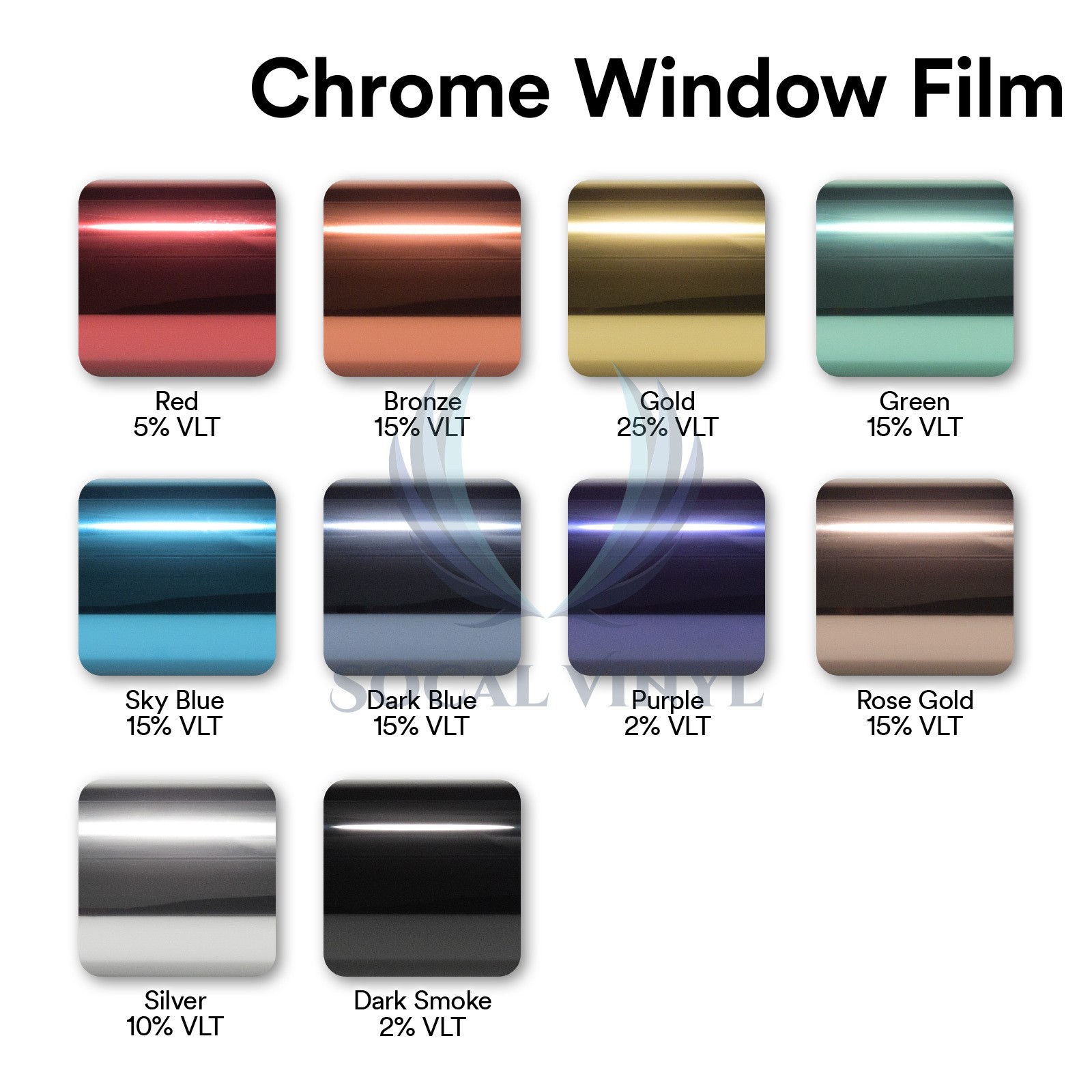 Silver Chrome Window Tint One Way Mirror Film UV Heat Reflective Home Office DIY
