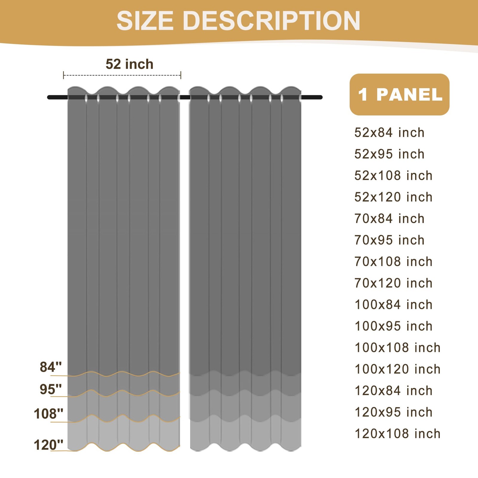 Outdoor Curtains for Patio Waterproof – Light Blocking Weather Resistant Priv…