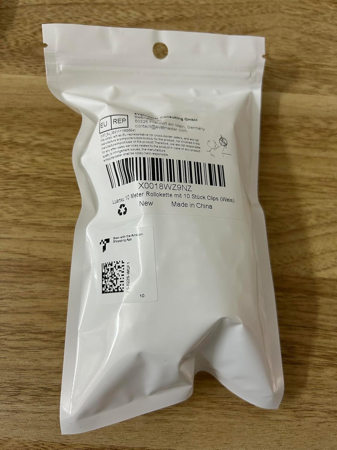 10 Meters (10.94 Yards) with 10 PCS of Connectors for Roller Blind Bead Chain Co