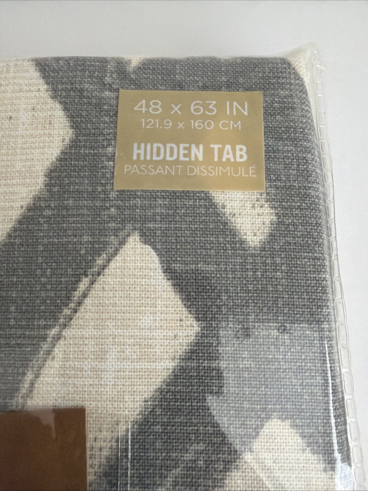West Elm Cotton Canvas Scribble Lattice Panel Curtains Drapes Gray 48 x 63 NEW