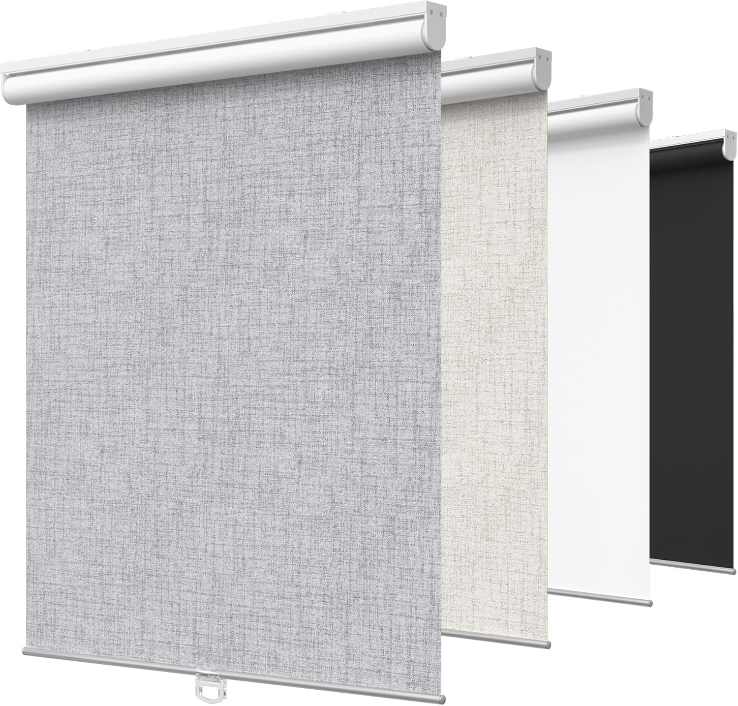 Safe & Stylish 100% Blackout Roller Shades with UV Protection, 10″ W X 72″ H