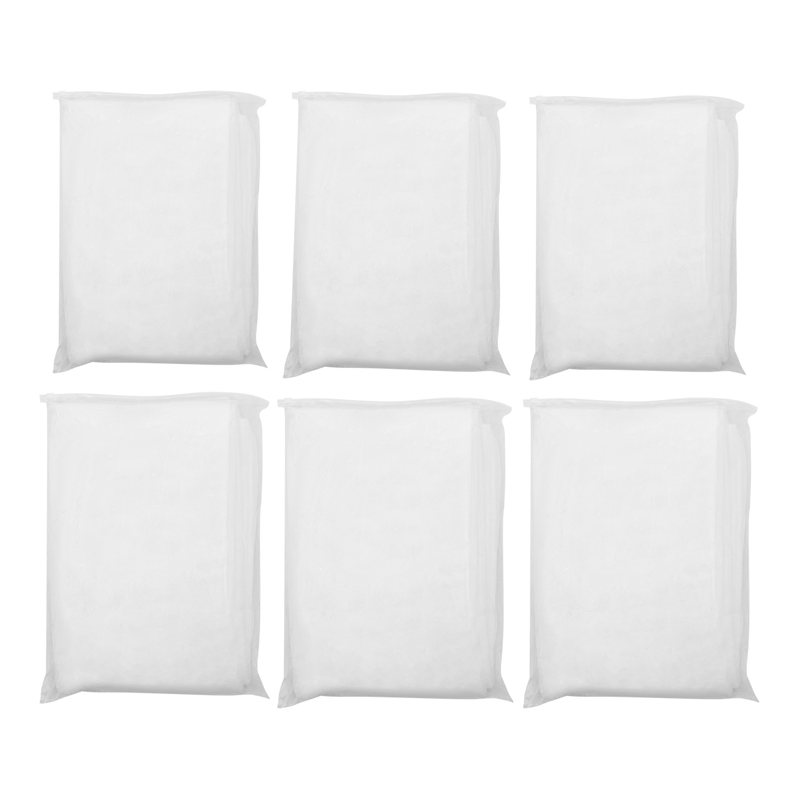 6Pc White Chiffon Ceiling Drapes 15 × 5 Ft Panels For Wedding Party Backdrop