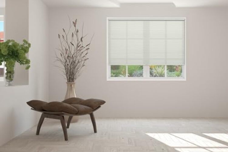 Cellular Honeycomb Cordless Shade, 9/16″ Single Cell, Light 23″W x 72″H White