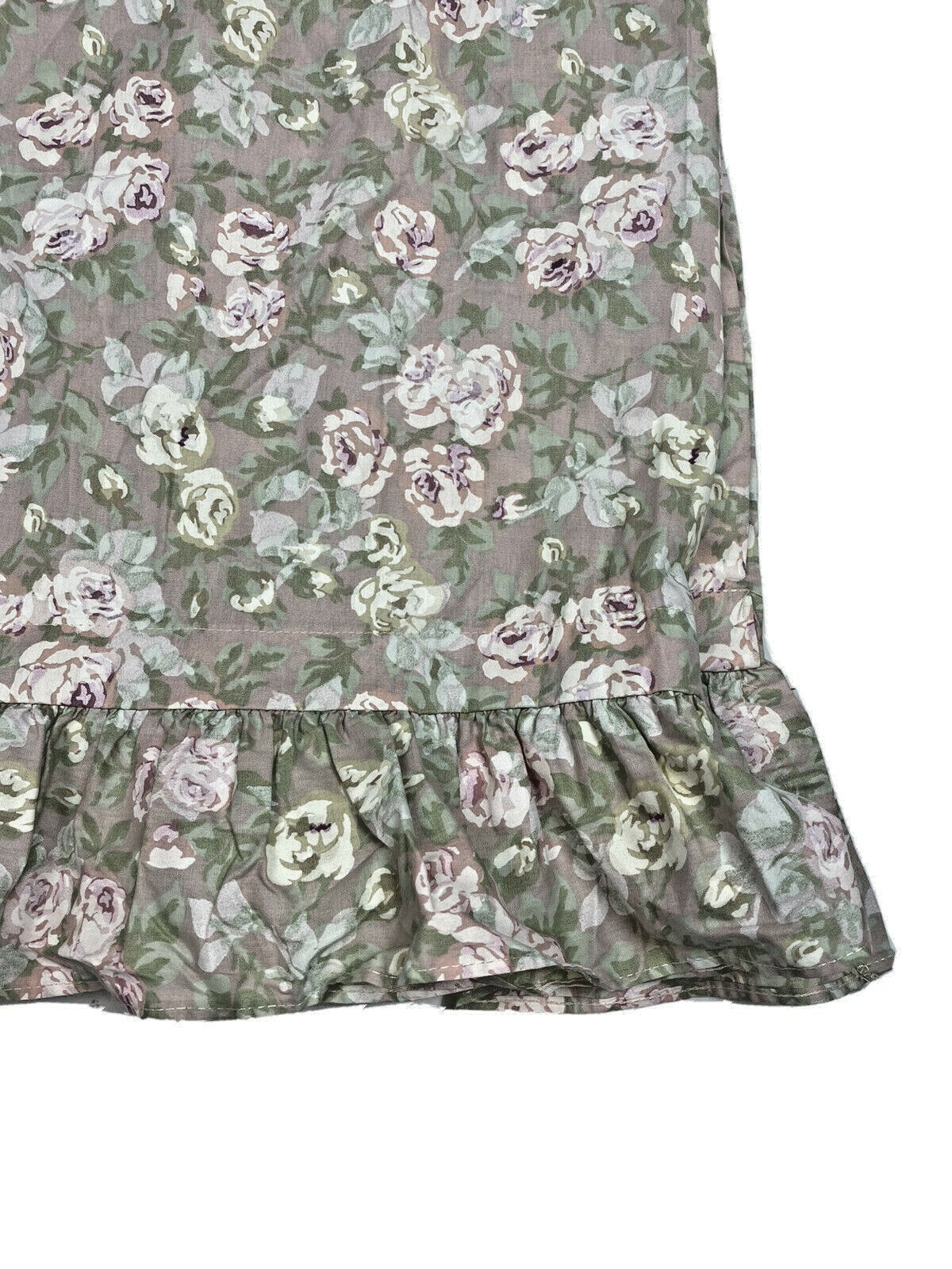 Vintage 90s Jessica McClintock Floral Ruffle Valance Luxury Curtain Purple Pink